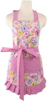 Retro Keuken Schort Vrouw Flirty Witte Schort Frosted Cupcake Gestreepte Stip Verstoorde Salon Avental De Cozinha Divertido (9)