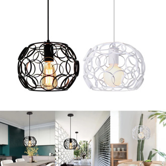Retro Loft Industrial Iron Pendant Lights Modern Metal Cage E27 Led Hanging Lamp Indoor Kitchen Living Room Bedroom Restaurant