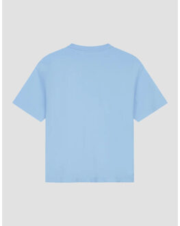 Retro logo boxy tee t-shirts w240101 Lichtblauw - S