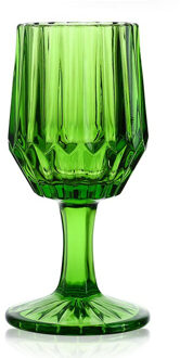 Retro loodvrij Kristal glas Cups Kleurrijke glas Whisky Glas Hoge Capaciteit Bier Glas Wijn Beker Bar Hotel Party drinken ware groen 220ml