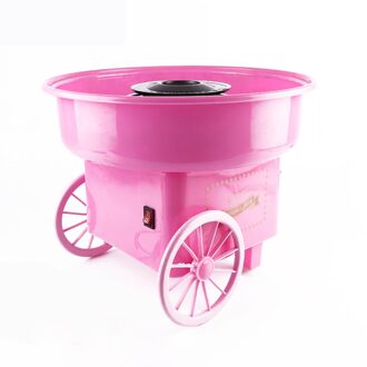 Retro Marshmallow Machine Mini Draagbare Huishoudelijke Suikerspin Maker Machine Stijlvolle Eenvoudige Suikerspin Machine pink110-127V