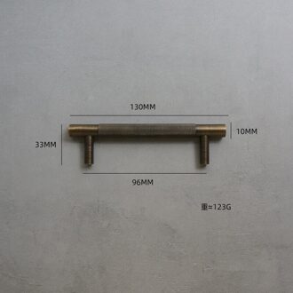 Retro Massief Brons Messing Gekartelde Handvat Pulls Kast Garderobe Dressoir Doos Lade Kast Knoppen En Handvatten Hardware 96MM