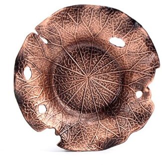 Retro Metalen Thee Houder Warmte Isolatie Cup Pad Lotus Maple Leaf Vorm Bekerhouder Thee Pad Kung Fu Thee ceremony Accessoires B2