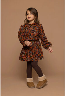 Retro mini corduroy blouse voor meisjes in de kleur Oranje - 122