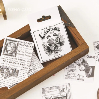 Retro Modern Life Decorative Stickers Adhesive Stickers DIY Decoration Diary Stickers Box Package