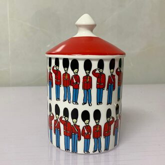 Retro Neuschwanstein Kasteel Diner Plaat Decoratieve Schotel Kasteel Kaarshouder Lijnen Home Office Decoratieve Jar 6