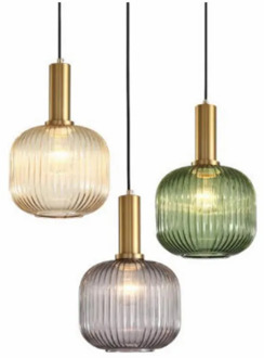 Retro Nordic Restaurant Colored Glass Chandelier Bar Bedroom Creative Lamps Kitchen Hanging Lamps Dining Room Lights