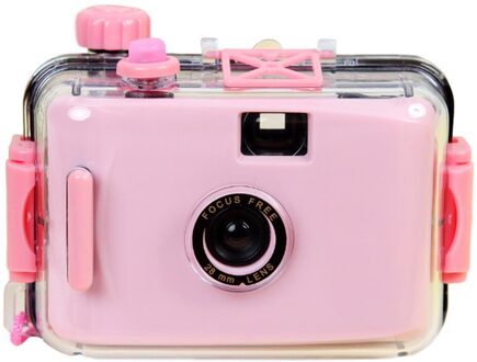 Retro Nostalgische Film Camera Waterdicht Kinderen Camera Leuke Fotografie Cam Met Beschermhoes zwart