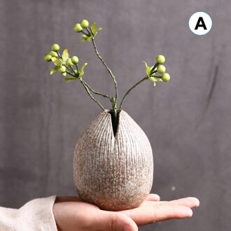 Retro Prachtige Keramische Hydrocultuur Ikebana Vazen Handgemaakte Aardewerk Bureau Home Decor FP8