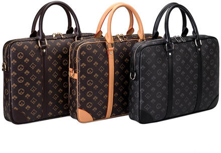 Retro printing handbags women and Men's bag laptop bag briefcase business simple large capacity casual shoulder messenger female