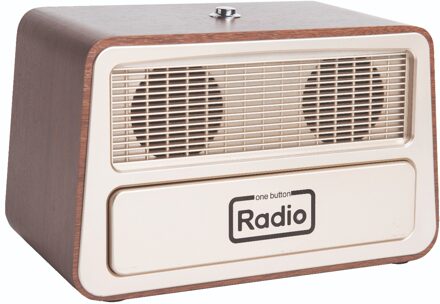 retro radio met 1 bedieningsknop voor mensen met dementie
