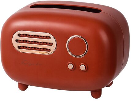 Retro Radio Model Tissue Doos Baby Doekjes Papier Opbergdoos Thuis Tissue Container Handdoek Servet Weefsel Houder Geval Woondecoratie 03