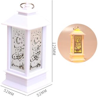 Retro Ramadan Lantaarn Creatieve Led Elektrische Kaars Lichten Thee Licht Foto Props Thuis Ornamenten Lamp Voor Tuin Yard Muur Decor