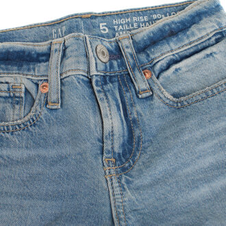 Retro rechte jeans 405358 meisjes Lichtblauw