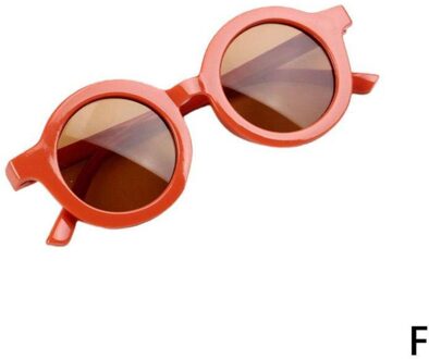 Retro Ronde Kinderen Zonnebril Jongens Meisjes Zon Uv Kinderen Klassieke Zonnebril Bescherming Vintage Bril Eyewear Kle O1X0 F