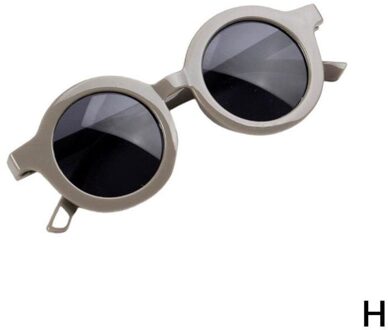 Retro Ronde Kinderen Zonnebril Jongens Meisjes Zon Uv Kinderen Klassieke Zonnebril Bescherming Vintage Bril Eyewear Kle O1X0