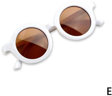 Retro Ronde Kinderen Zonnebril Jongens Meisjes Zon Uv Kinderen Klassieke Zonnebril Bescherming Vintage Bril Eyewear Kle O1X0