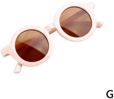 Retro Ronde Kinderen Zonnebril Jongens Meisjes Zon Uv Kinderen Klassieke Zonnebril Bescherming Vintage Bril Eyewear Kle O1X0