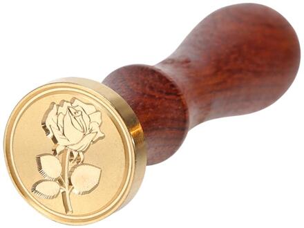 Retro Rose Patroon Zegellak Stempel Fire Schilderen Stempelen Enveloppen Kaarten Afdichten Decoratieve Postzegels Bruiloft Decoratie