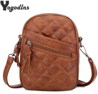 Retro Small Crossbody Bag For Women PU Leather Shoulder Bag Mini Messenger Bag Casual Brand Design Handbag Lady Purse bolso