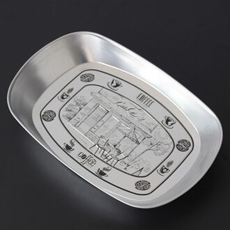 Retro Stijl Rvs Ovale Opslag Lade Keuken Voedsel Opslag Fruitschaal Metalen Lade Sieraden Display Home Desktop Decor