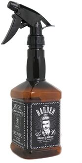 Retro Stijl Wijnfles Vorm Ketel Gieter Haar Stylist Spuit 650ml Transparant, Bruin, Zwart