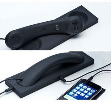 Retro Telefoon oortelefoon headset 3.5mm PC Comtuper Laptop microfoon preventie straling voor iphone Samsung Haiwei Hoofdtelefoon