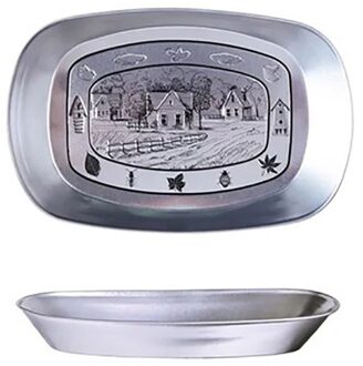 Retro Tin Opslag Fruitschaal Handig Nuttig Populaire Lade Lab Instrument Gereedschap Opslag Festival Snoep Snack Stroage Tool A 25x16.5x3 cm