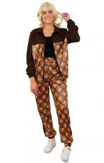 Retro Trainingspak 60's Dames Multikleur - Print