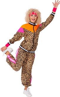 Retro Trainingspak Luipaard Dames Multikleur - Print