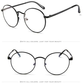 retro voor vrouwen mannen brillen frame luxe full metal ronde bril frame koreaanse nerd clear licht bril C3