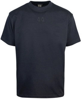 Retro Zwart T-shirt met 44 Print 44 Label Group , Black , Heren - Xl,M