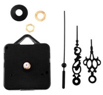 Retro Zwarte Handen Quartz grote wandklok Beweging klok Mechanisme Onderdelen Repair Vervangen DIY Essentiële Tools Stille