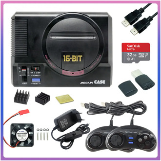 Retroflag MEGAPi CASE-M with Classic USB Controller-M +Power Adapter + 32GB SD Card for Raspberry Pi 3 Model B+ Plus RetroPie