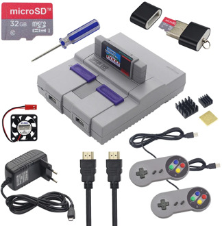 Retroflag SUPERPi CASE + Gamepad Controller + Optional 32GB SD Card +Power Adapter + Heatsink for Raspberry Pi 3 Model B+