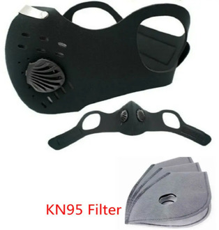 Reusable Activated Carbon Cycling Mask Dust Filter Sport Face Running Training Face Shield with Filter Anti Dust Fog Mouth