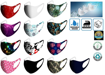 Reusable Colorful Fabric Face Turban Stylish Fashionable Neutral Washable Mask Washable Mouth Mask Care mascarilla reutilizable