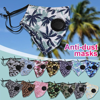 Reusable Mouth Mask With Valve Cloth Mouth Caps Washable Facial Mask Cotton Face Mask Protective Mouth Caps mascarillas