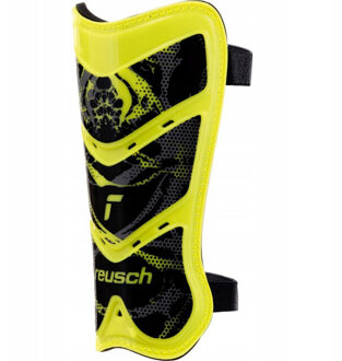 Reusch Heren attrakt lite logo voetbal slip-in scheenbeschermers Geel - M