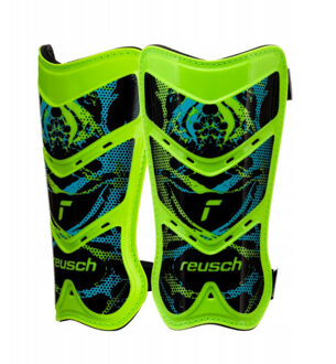 Reusch Heren attrakt lite logo voetbal slip-in scheenbeschermers Groen