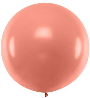 Reuzeballon 1 meter - rose goud metallic