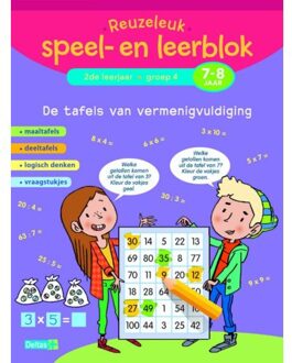 Reuzeleuk speel- en leerblok / De tafels van vermenigvuldiging; 2de leerjaar; Groep 4; 7-8 jaar - Boek Deltas Centrale uitgeverij (904474240X)