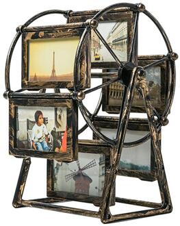 Reuzenrad Fotolijst Europese Stijl Fotolijst Roterende Windmolen Fotolijst Desktop Ornament (4-Inch Fotolijst)