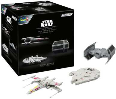 Revell Star Wars Advent Calendar Millennium Falcon, X-Wing Fighter, Darth Vader's Tie Fighter Model Kits