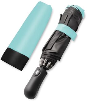 Reverse Automatische Zwarte Coating Paraplu Regen Vrouwen 3 Vouwen Winddicht Auto Paraplu Mannen Relatiegeschenken Parasol blauw