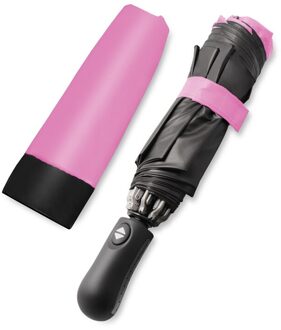 Reverse Automatische Zwarte Coating Paraplu Regen Vrouwen 3 Vouwen Winddicht Auto Paraplu Mannen Relatiegeschenken Parasol roze