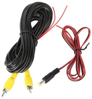 Reverse Camera Video Kabel Voor Auto Achteruitrijcamera Universal Parking 6M Draad Wedstrijd Multimedia Monitoring Met Power Kabel