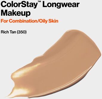 Revlon Colorstay Foundation With Pump Oily Skin - 350 Rich Tan