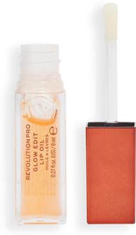 Revolution Beauty Revolution Pro Glow Edit Shimmer Lip Oil Touch - Forever Orange