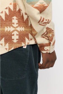 Revolution Casual overshirt rust Ecru - M